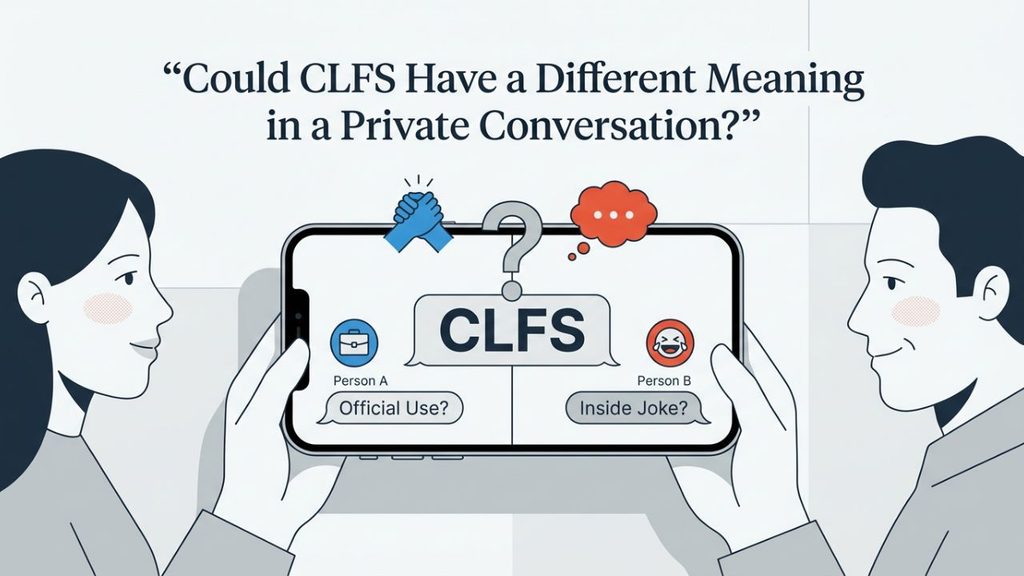 CLFS having a different meaning in a private conversation depending on context
