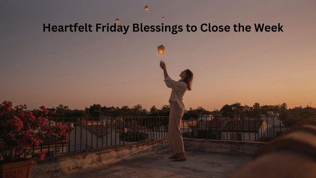 Heartfelt Friday blessings to close the week with love, gratitude, and peace