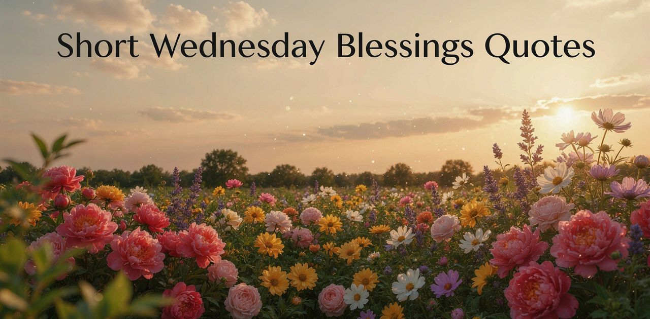 Short Wednesday blessings quotes for a happy and peaceful day