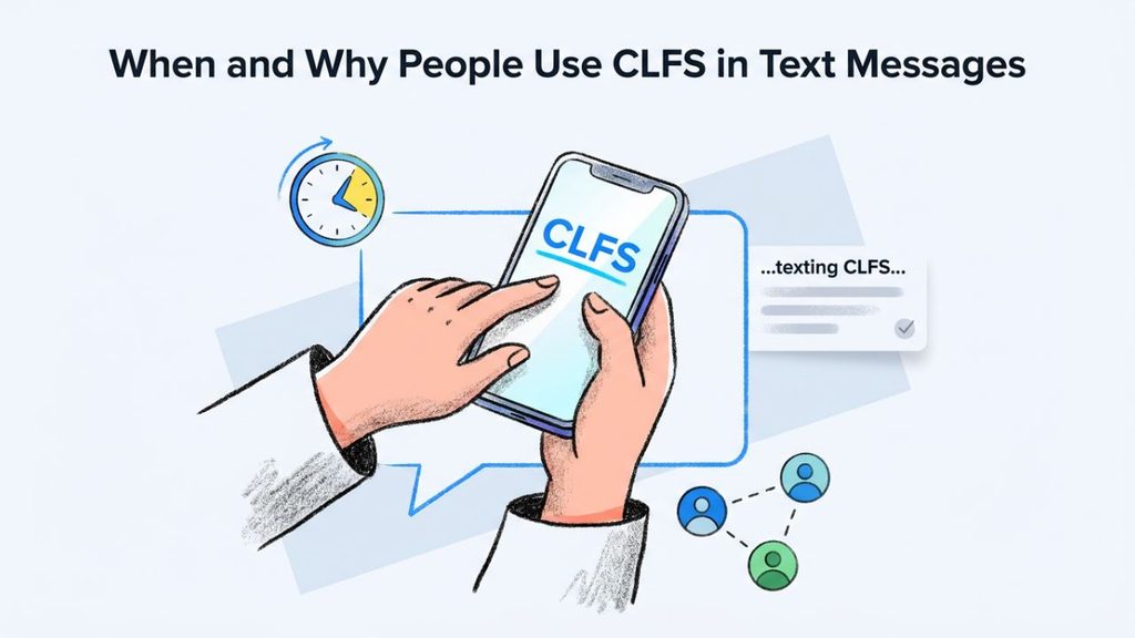 Why people use CLFS in casual text messages to communicate with close friends