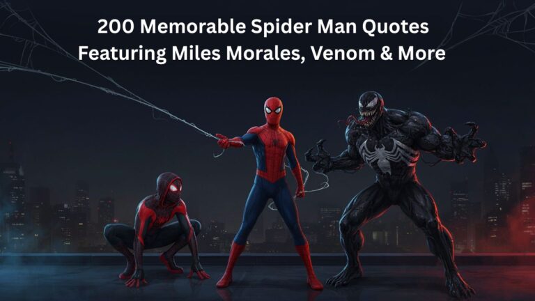 200 memorable Spider Man quotes featuring Miles Morales, Venom and more