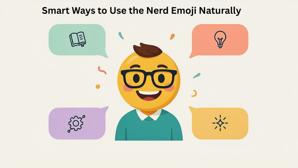 Smart ways to use the nerd emoji naturally in conversations