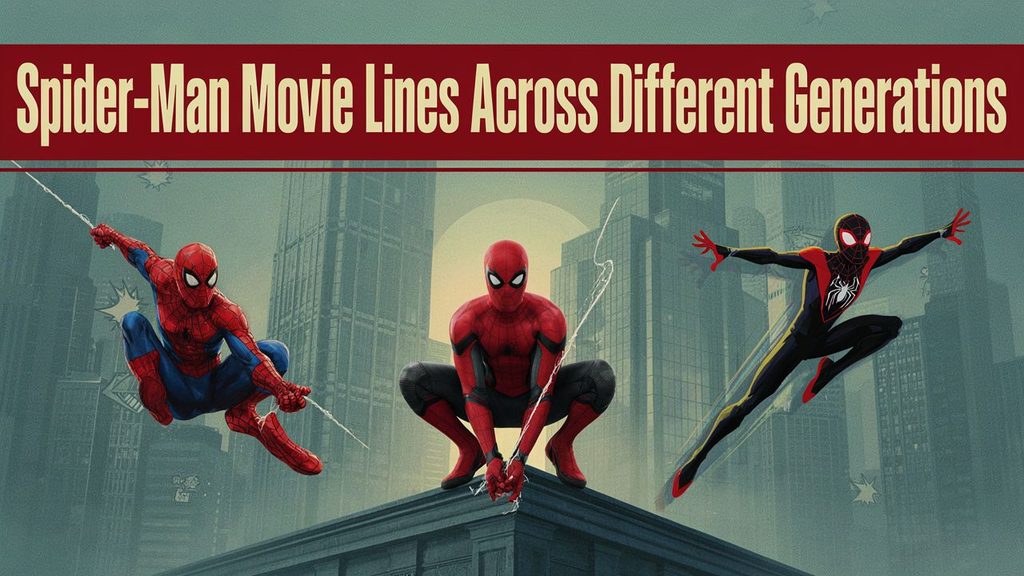 Spider Man Movie Lines Across Different Generations